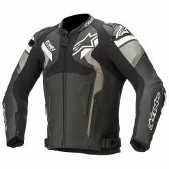 Hot Sale ๐ Alpinestars Atem Leather Jacket V4 - Black Grey White โ