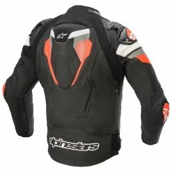New 🎉 Alpinestars Atem Leather Jacket V4 - Black Grey Red 💯 -Deals getgeared Store a31065201196d main alpinestars atem leather jacket v4 black grey red 2
