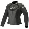 Cheapest 😍 Alpinestars Jaws V3 Leather Jacket Ladies - Black 🧨 -Deals getgeared Store a311101910d main alpinestars jaws v3 leather jacket ladies black 1