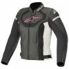 Outlet 🥰 Alpinestars Jaws V3 Leather Jacket Ladies - Black White Pink 🥰