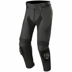 Outlet 🧨 Alpinestars Missile V2 Leather Trousers Short Leg - Black 🎉