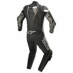 Top 10 😍 Alpinestars Atem Leather Suit V4 1PC - Black Grey White 🌟 -Deals getgeared Store a31565201004d main alpinestars atem leather suit v4 1pc black grey white 2