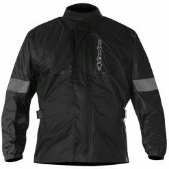 Discount ❤️ Alpinestars Hurricane Rain Jacket WP - Black 😍