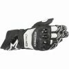 Top 10 ⌛ Alpinestars GP Pro R3 Gloves - Black White 🧨 -Deals getgeared Store a355671912d main alpinestars gp pro r3 gloves black white 1 2