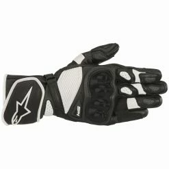 New ✔️ Alpinestars SP-1 V2 Gloves - Black White 👍