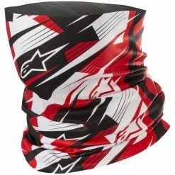 Hot Sale 😉 Alpinestars Blurred Neck Tube - Black White Red 😀