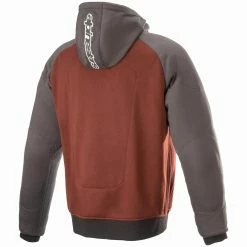 Cheapest 🔔 Alpinestars Chrome Sport Protective Hoodie - Grey Burgundy 🌟 -Deals getgeared Store alpinestars chrome sport protective hoodie grey burgundy a42009189134d 2