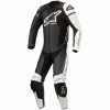 Budget 🎉 Alpinestars GP Force Phantom 1PC Leather Suit - Black White Grey 😉 -Deals getgeared Store alpinestars gp force phantom 1pc leather suit black white grey a31506211022d 1