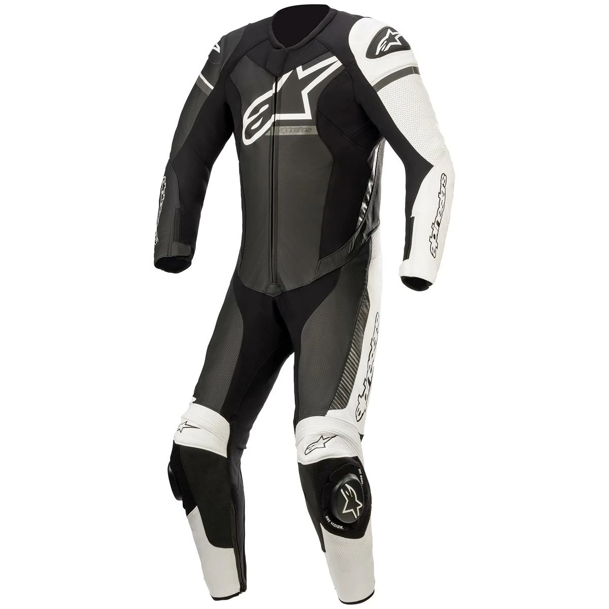 Budget π Alpinestars GP Force Phantom 1PC Leather Suit - Black White Grey π 3 Budget π Alpinestars GP Force Phantom 1PC Leather Suit - Black White Grey π