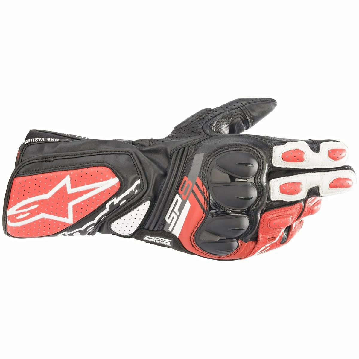 Discount π Alpinestars SP-8 V3 Gloves - Black White Red π 3 Discount π Alpinestars SP-8 V3 Gloves - Black White Red π