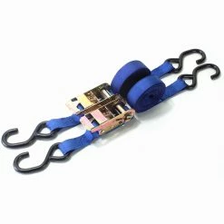 Coupon 😀 Bike It Tiedown 2 Piece Ratchet Straps 5m x 25mm - Blue 💯