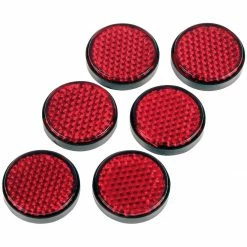 Best Sale 🛒 Gear Gremlin Round Adhesive Reflectors - Red ✨