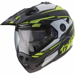 Discount ✔️ Caberg Tourmax Marathon Helmet - Black Yellow Anthracite 🌟