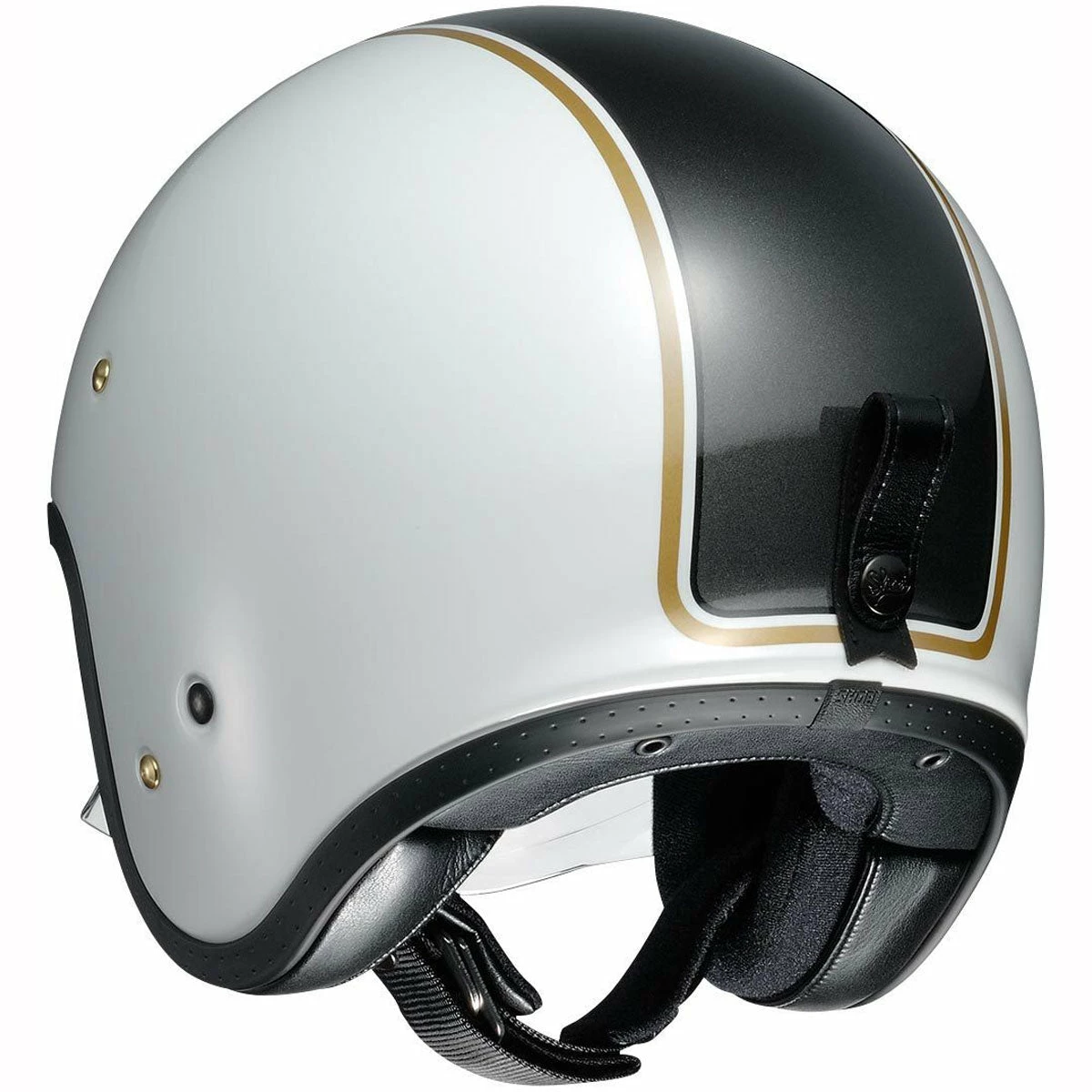 Cheapest π Shoei J-O Carburettor TC6 Helmet - White Black Gold π 5 Cheapest π Shoei J-O Carburettor TC6 Helmet - White Black Gold π - Image 3
