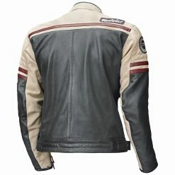 Coupon 😀 Held 51927 Baker Leather Jacket - Blue Cream Burgundy 💯 -Deals getgeared Store h5192733d main held 51927 baker leather jacket blue cream burgundy 2