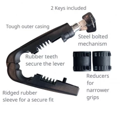 Budget 🛒 Merlin Wishaw Leather Jacket D3O - Black ✨ -Deals getgeared Store image