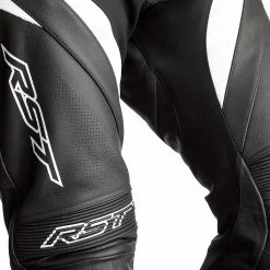Discount 🔔 RST Tractech Evo 4 Leather Trousers CE - Black White 🤩 -Deals getgeared Store md102358whid main rst tractech evo 4 leather trousers ce black white 3