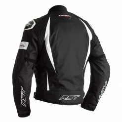 Budget 🤩 RST Tractech Evo 4 Textile Jacket CE WP - Black White 🧨 -Deals getgeared Store md102365whid main rst tractech evo 4 textile jacket ce wp black white 2