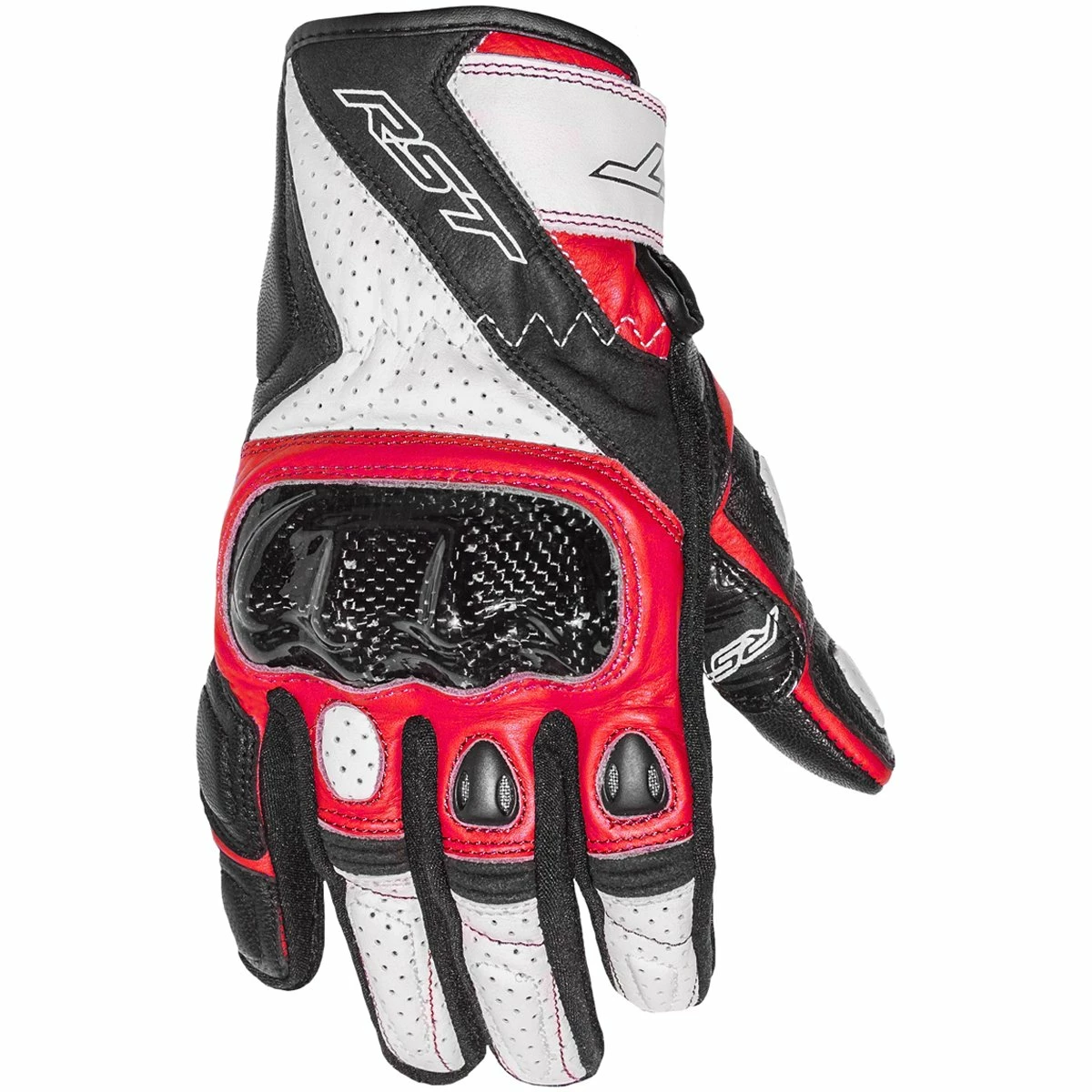 Best Pirce ๐ RST Stunt III Gloves 2123 CE - Black Red White โค๏ธ 3 Best Pirce ๐ RST Stunt III Gloves 2123 CE - Black Red White โค๏ธ