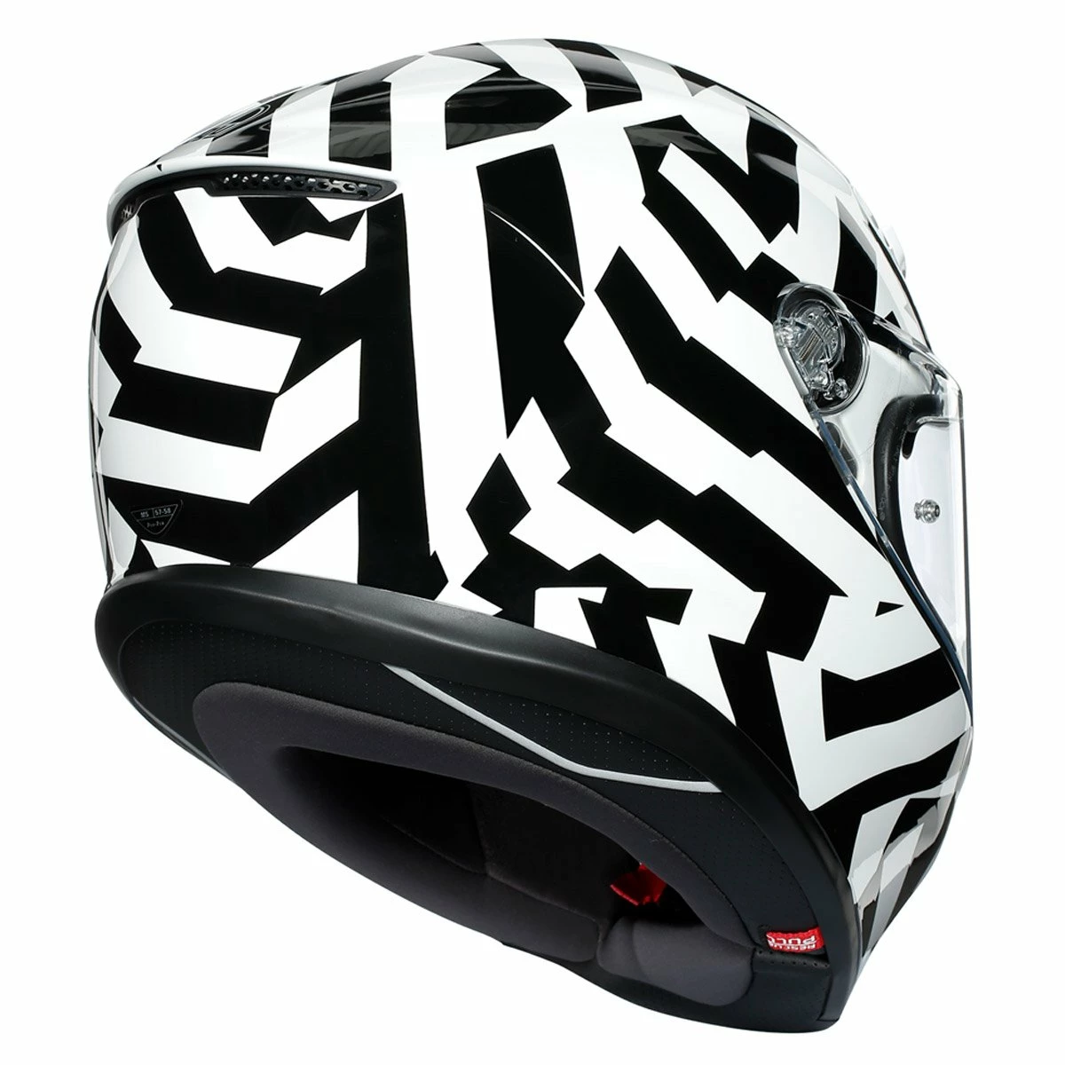 Outlet π AGV K6 Secret Helmet - Black White π 5 Outlet π AGV K6 Secret Helmet - Black White π - Image 3