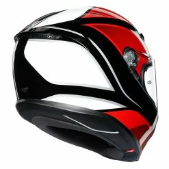 Promo 🛒 AGV K6 Hyphen Helmet - Black Red White 👏 -Deals getgeared Store md300557blkd main agv k6 hyphen helmet black red white 3