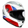 Deals 👏 AGV K6 Hyphen Helmet - White Red Blue 😉 -Deals getgeared Store md300557whid main agv k6 hyphen helmet white red blue 1