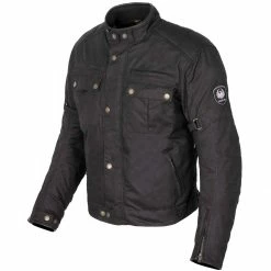 Top 10 👏 Merlin Barton II Wax Jacket WP - Black ⭐