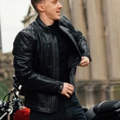 Best Pirce 🌟 Merlin Cambrian Leather Jacket - Black ⭐ -Deals getgeared Store merlin cambrian leather jacket black mempl056blkd 4