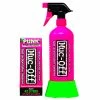 New 🎉 Muc-Off Bottle For Life Plus Punk Powder Bundle - 4 Pack - Pink Green 🛒 -Deals getgeared Store mucoff bottle for life 2