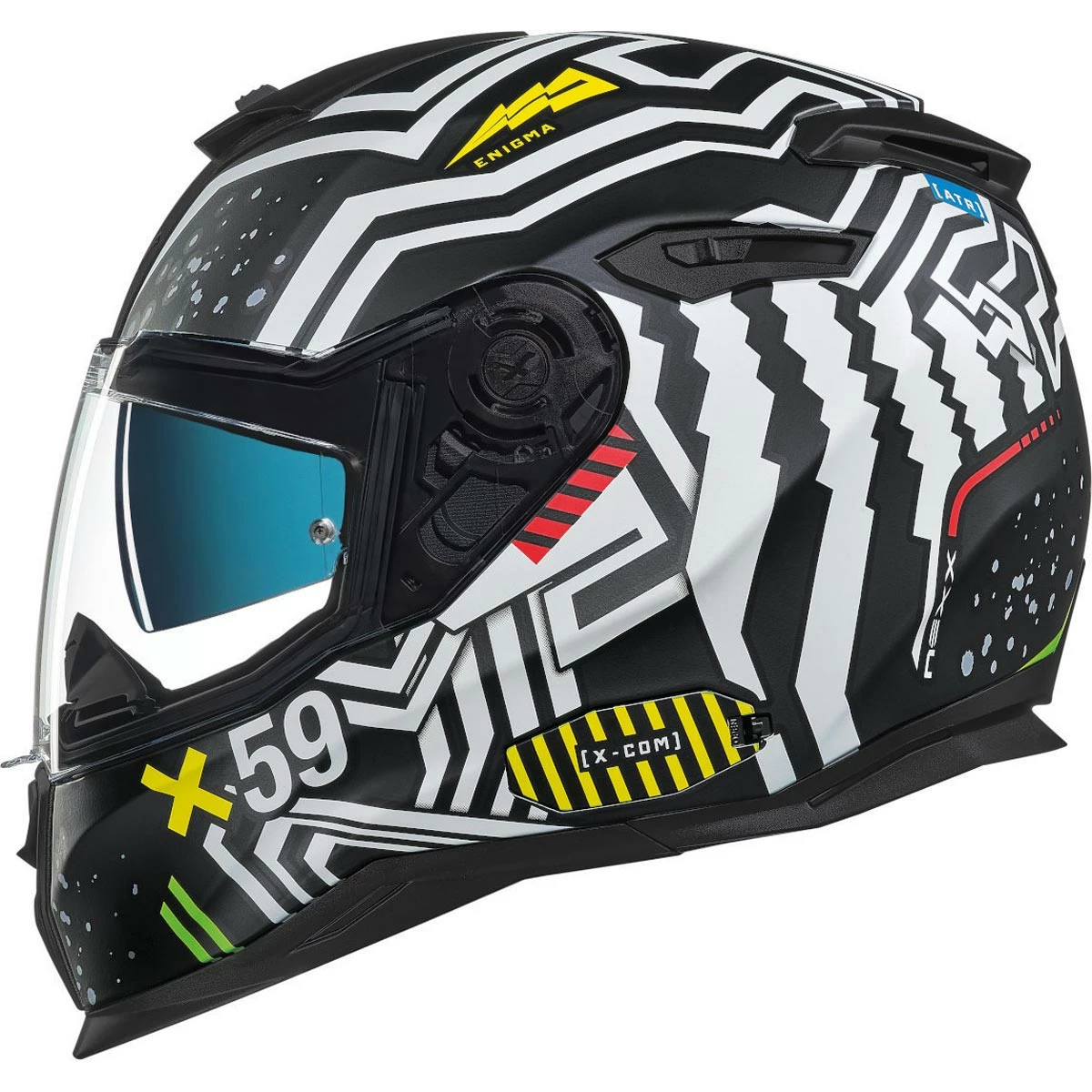 Hot Sale βοΈ Nexx SX.100 Helmet Engima - Black White π 2 Hot Sale βοΈ Nexx SX.100 Helmet Engima - Black White π