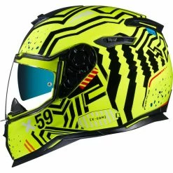 Hot Sale 🥰 Nexx SX.100 Helmet Engima - Neon Black 🤩