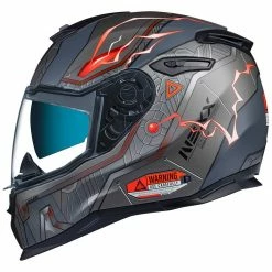 Cheap 🥰 Nexx SX.100 Helmet Gigabot - Grey Red ✨
