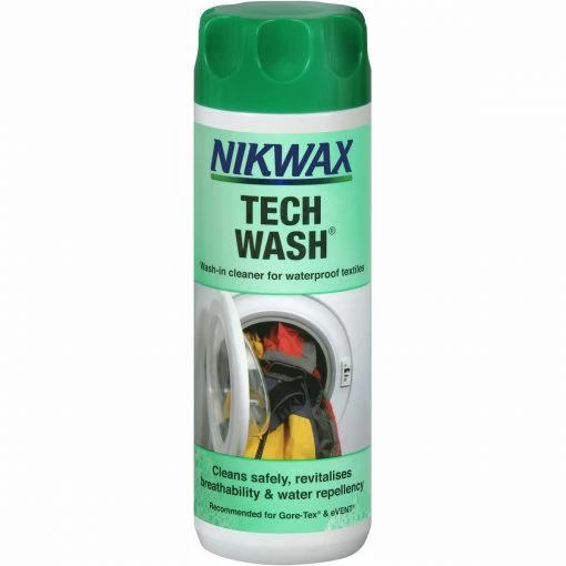 New 😉 Nikwax Tech Wash Cleaner 300ml 🥰 -Deals getgeared Store nk181 main nikwax tech wash cleaner 300ml 1 3
