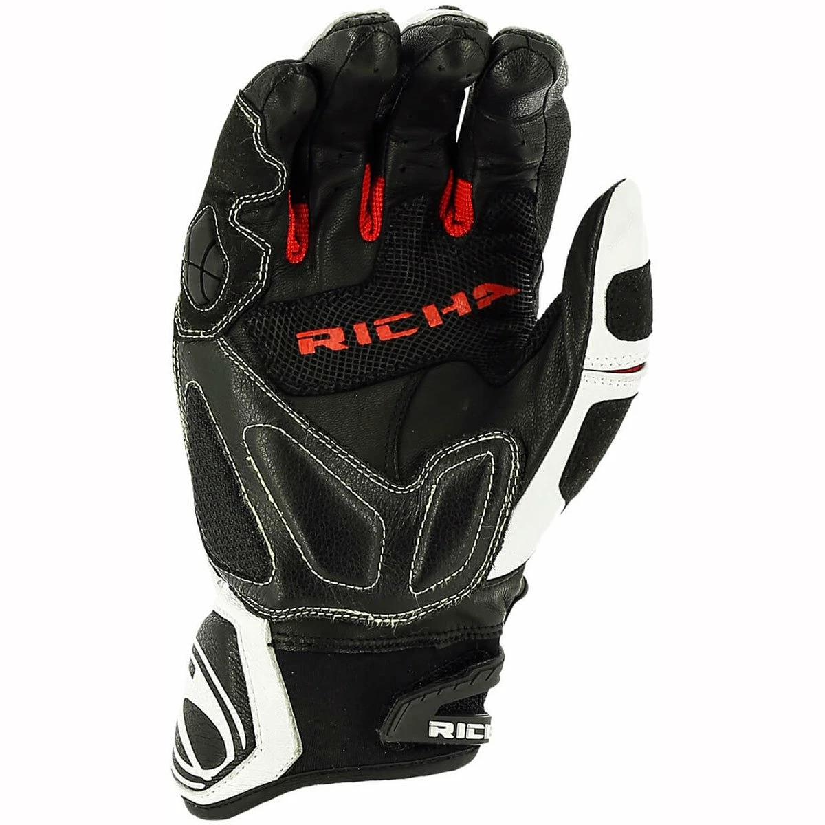 Best Sale β Richa Stealth Gloves - Black White Red π₯° 4 Best Sale β Richa Stealth Gloves - Black White Red π₯° - Image 2