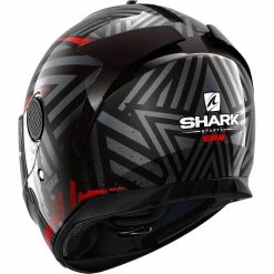 Brand new 🛒 Shark Spartan Kobrak Helmet KRR - Black Red 💯 -Deals getgeared Store nv200he3440ekrrd main shark spartan kobrak helmet krr black red 3