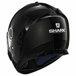 Flash Sale 👏 Shark Spartan Helmet Carbon Skin - Black 🎁 -Deals getgeared Store nv200he5000edkad new main shark spartan helmet carbon skin black 3