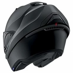 Discount 🎁 Shark Evo-ES Flip Helmet KMA - Matt Black 🤩 -Deals getgeared Store nv235he9802ekmad main shark evo es flip helmet kma matt black 4