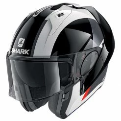 Buy 🎁 Shark Evo-ES Endless Flip Helmet WKR - White Black Red 😀 -Deals getgeared Store nv235he9806ewkrd main shark evo es endless flip helmet wkr white black red 3