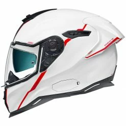Deals 🔥 Nexx SX.100R Helmet Short Cut - White Red 🌟