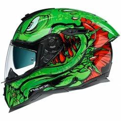 Budget 🛒 Nexx SX.100R Helmet Abisal - Green Red ✨