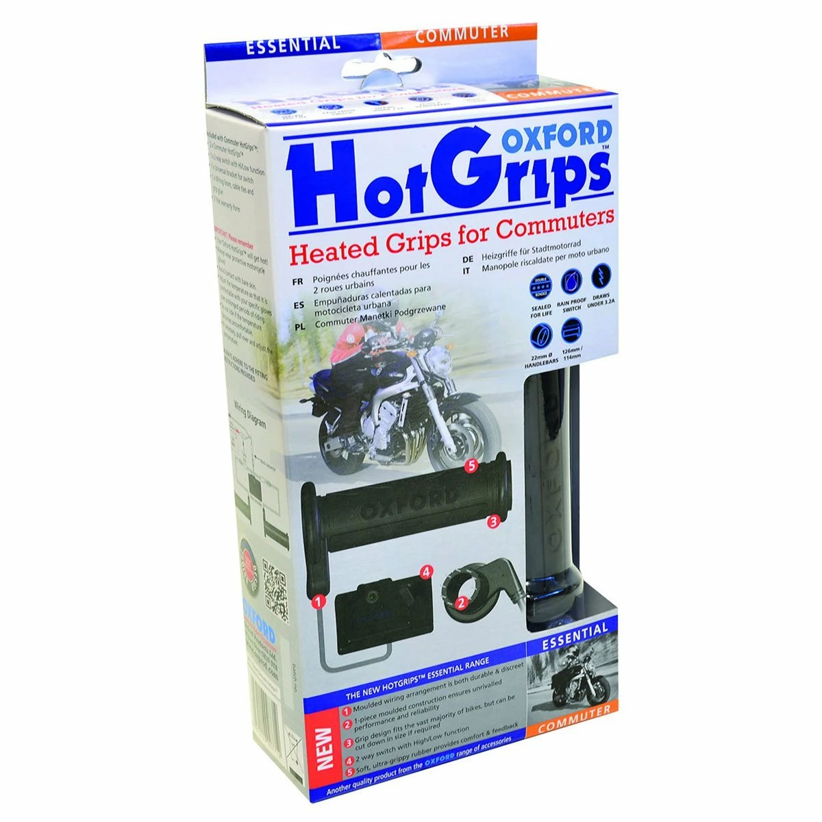 Promo βοΈ Oxford HotGrips Essential Commuter Heated Grips - Black π 3 Promo βοΈ Oxford HotGrips Essential Commuter Heated Grips - Black π