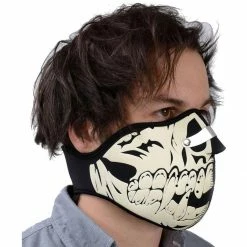 Cheap 𧨠Oxford Skull Face Mask - Glow In The Dark π§¨