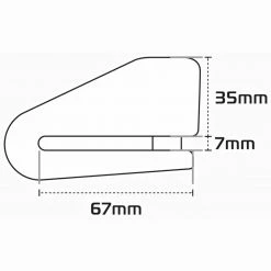 Cheapest 😉 Oxford Alpha XA14 Alarm Disc Lock - Yellow ⌛ -Deals getgeared Store oxford alpha xa14 alarm disc lock yellow olk217 3