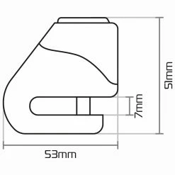 Cheapest 🛒 Oxford Micro XD5 Disc Lock - Yellow ⭐ -Deals getgeared Store oxford micro xd5 disc lock yellow olk205 4