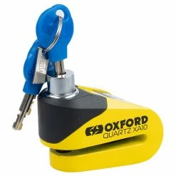 Best deal 🧨 Oxford Quartz XA10 Alarm Disc Lock - Yellow 😀 -Deals getgeared Store oxford quartz xa10 alarm disc lock yellow olk216 3