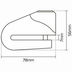 Best deal 🧨 Oxford Quartz XA10 Alarm Disc Lock - Yellow 😀 -Deals getgeared Store oxford quartz xa10 alarm disc lock yellow olk216 4