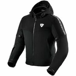 Best Sale 🔔 Rev It! Proxy H2O Jacket WP - Black White 🎁