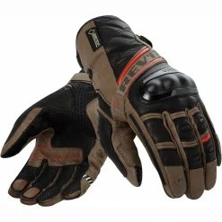 New 👏 Rev It! Dominator Gloves GTX - Black Brown ✨ -Deals getgeared Store rfgs0995230d main rev it dominator gloves gtx sand 1 1