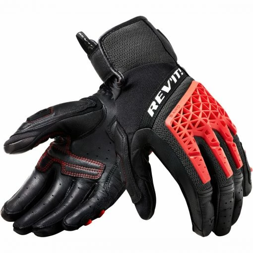 Buy 🔥 Rev It! Sand 4 Gloves - Black Red 🔥 -Deals getgeared Store rfgs1731200d main rev it sand 4 gloves black red 1a