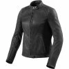 Wholesale 😉 Rev It! Rosa Leather Jacket Ladies - Black 🥰 -Deals getgeared Store rfjl0910010d main rev it rosa leather jacket ladies black 1